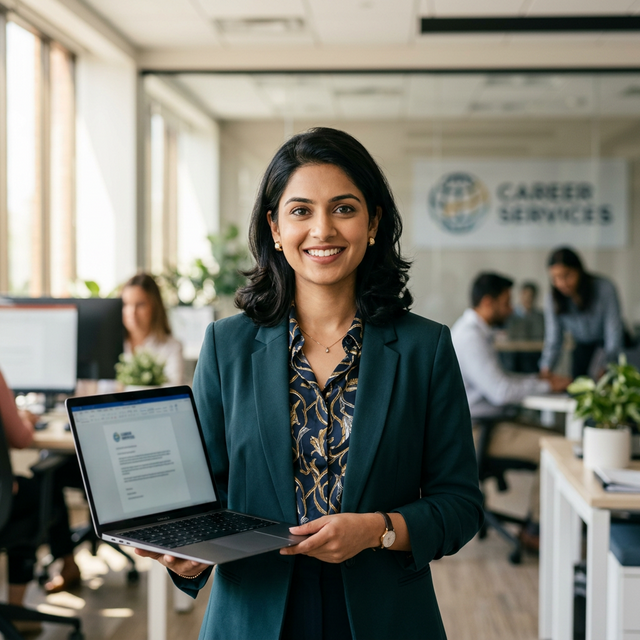 Career counselor ready to help